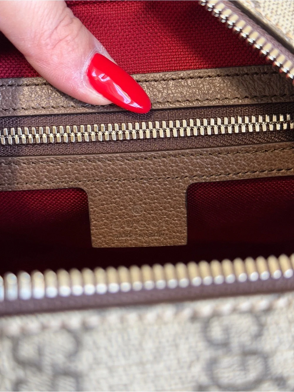 Gucci GG Trunk Shoulder Bag Coated Canvas with Studded Leather
